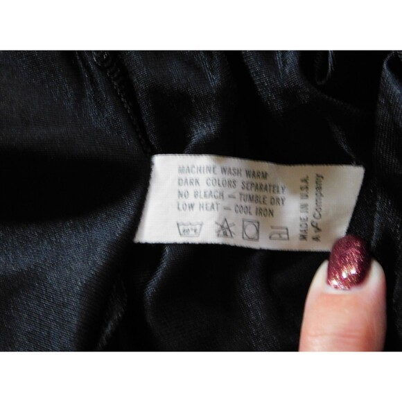 Vanity Fair Slip Womens Black 20" Half Slip 100% Nylon Size Large - Picture 10 of 11